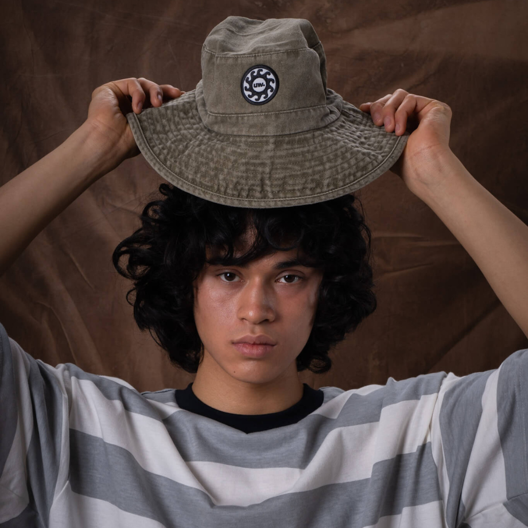 Sombrero Australiano Retro Green Washed